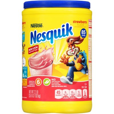 UPC 028000237752 product image for Nestle Nesquick Strawberry Flavored Powder (2.2 lbs.) | upcitemdb.com