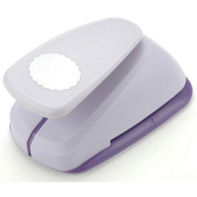 Clever Lever Giga Craft Punch-Scalloped Oval