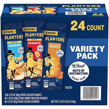 Planters Nut Variety Pack - 24 ct.