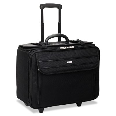 SOLO - Rolling Laptop/Catalog Case, Ballistic Poly, 18 3/4" x 9" x 15 1/2" - Black