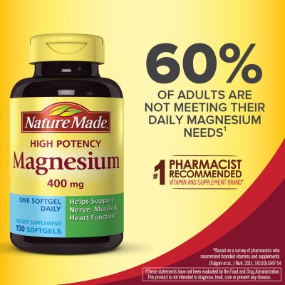 UPC 031604025526 product image for Nature Made Magnesium - 400mg - 150 ct. | upcitemdb.com