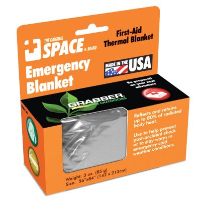 Emergency SPACE Blanket - Silver/Silver - 24 ct.