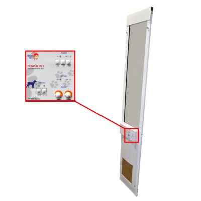 High Tech Pet - Power Pet Electric Patio Door -Medium - Regular Height