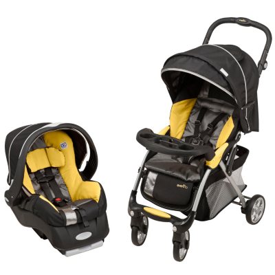Evenflo Featherlite 400 Travel System - Tangerine