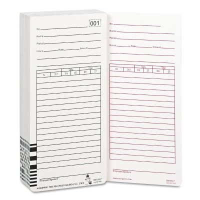 Acroprint Totalizing Payroll Recorder Time Cards