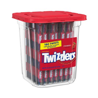 UPC 034000519224 product image for TWIZZLERS Twists Strawberry Flavored Chewy Candy (57.5 oz, 180 ct.) | upcitemdb.com