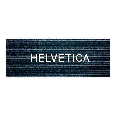 Quartet Helvetica Font Plastic Letter Set