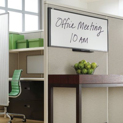 Quartet - Workstation Total Dry Erase Board, 48" x 18", Gray Frame