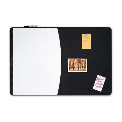 Quartet Tack & Write Combo Dry-Erase Board, Foam, 35 x 23 1/2, Black/White