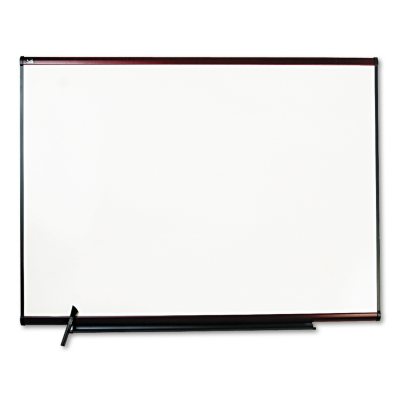 Quartet - Total Dry Erase Board, 48 x 36, White - Mahogany Frame