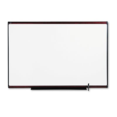 Quartet - Total Dry Erase Board, 72 x 48, White - Mahogany Frame