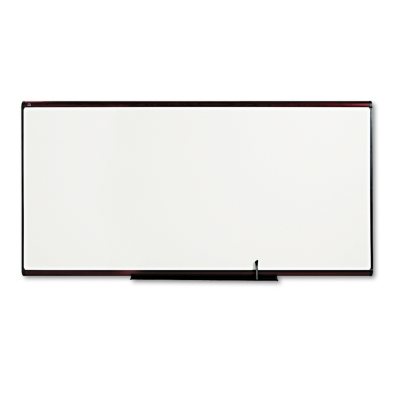 Quartet - Total Dry Erase Board, 96 x 48, White - Mahogany Frame