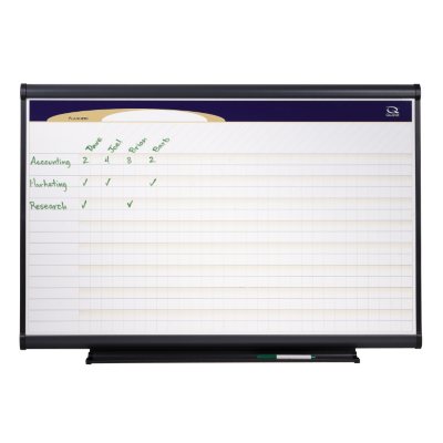 Prestige Total Erase Project Planner - Gray Aluminum Frame - 36'' x 24''