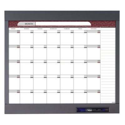 Quartet - InView Custom Whiteboard, 23" x 20", Graphite Frame