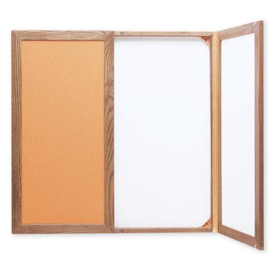 Conf Cabinet Cork/Dry-Erase 3'x3'/WE/OK Frame
