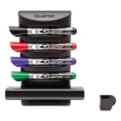 Quartet - Prestige 2 Connects Marker Caddy, 4 Chisel-Tip Markers -  Assorted