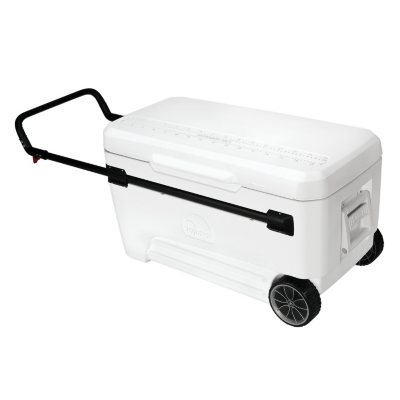  Igloo Glide Roller Cooler - White - 110 qt.