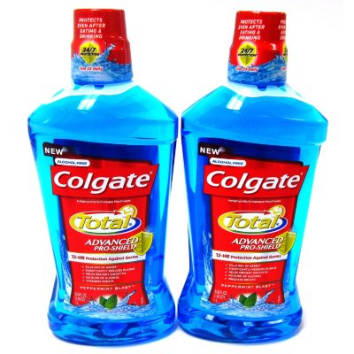 Colgate Total Mouthwash - 1 Liter - 2 pk.