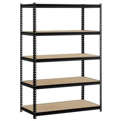 Edsal 5-Shelf Heavy Duty Steel Shelving  UR-245LBLK