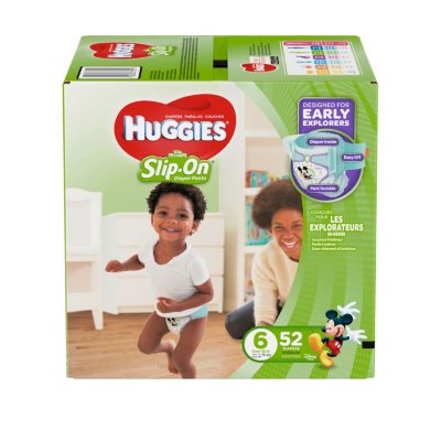 UPC 036000373950 product image for Huggies Slip on Super Size 6 - 52 ct. | upcitemdb.com