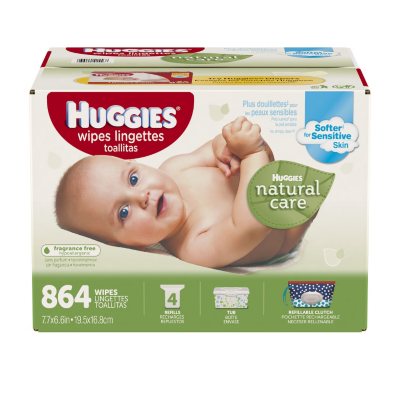 UPC 036000415568 product image for HUGGIES Natural Care Baby Wipes, Refill 864ct | upcitemdb.com