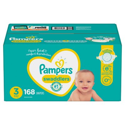 UPC 037000799801 product image for Pampers Swaddlers Diapers, Size 3 (168 ct.) | upcitemdb.com