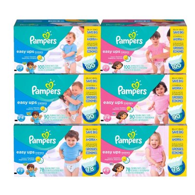 UPC 037000820116 product image for Pampers Easy Ups, Girls, Size 6, 4T-5T (37+ lbs.), 78 ct. | upcitemdb.com