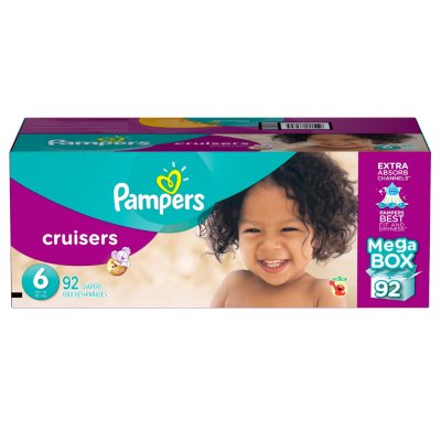 UPC 037000862895 product image for Pampers Cruisers Diapers, Size 6 (35+ lbs.), 92 ct. | upcitemdb.com