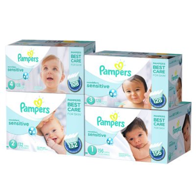 UPC 037000866220 product image for Pampers Swaddlers Sensitive Diapers, Size 3 (16 - 28 lbs.) 128 ct. | upcitemdb.com