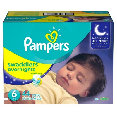 UPC 037000963790 product image for Pampers Swaddlers Overnights Diapers, Size 6 (44 ct.) | upcitemdb.com