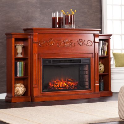 Hamilton Electric Fireplace - Classic Mahogany