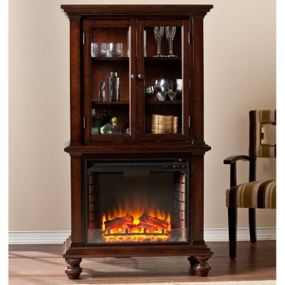 Sophia Curio Fireplace - Espresso
