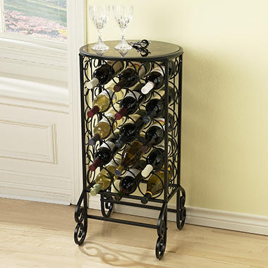 Glass Top Wine Table    SC0355T