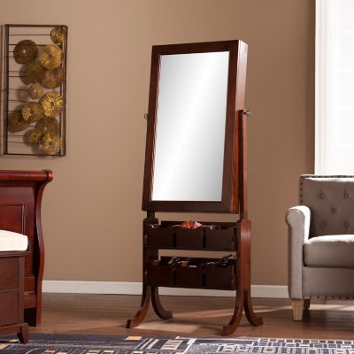 Jewelry Armoire with Mirror