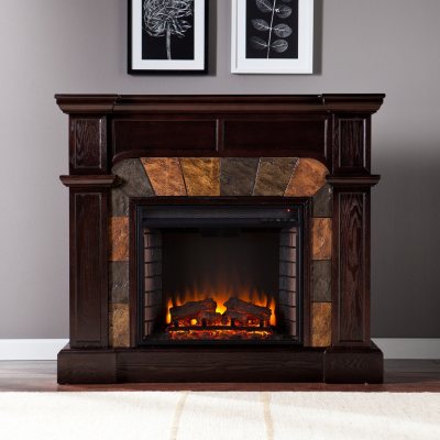 Bashard Electric Fireplace - Classic Espresso