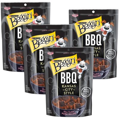 UPC 038100178299 product image for Purina Beggin' Dog Treats, BBQ Kansas City Style Pork (17 oz, 4 pk.) | upcitemdb.com