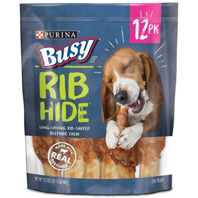 UPC 038100182531 product image for Purina Busy Rib Hide Dog Treats (12 ct.) | upcitemdb.com