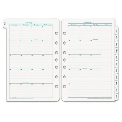 UPC 038576025257 product image for FranklinCovey Original Dated Monthly Planner Refill, January-December, 5-1/2 x 8 | upcitemdb.com