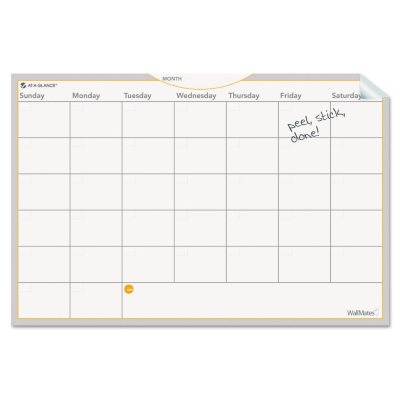 At-A-Glance WallMates Self-Adhesive Dry Erase Monthly Planning Surface - White - 36" x 24"