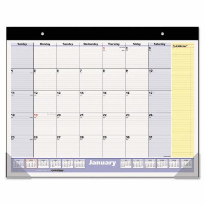 AT-A-GLANCE - QuickNotes Desk Pad, 22 x 17 -  2016-2017