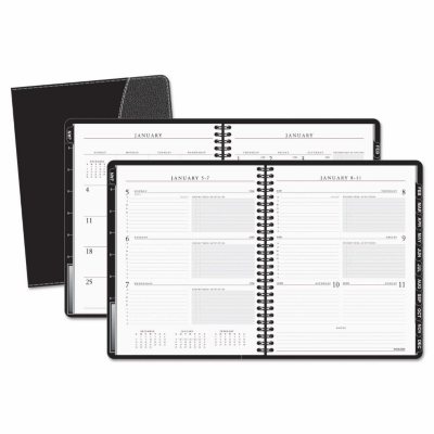 AT-A-GLANCE - Executive Weekly/Monthly Appointment Book, 6 7/8 x 8 3/4, White -  2016-2017