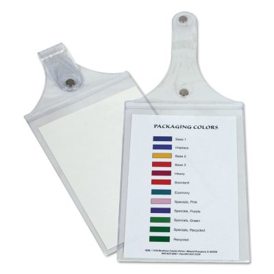 C-Line - Magnetic Hanging Shop Ticket Holders, Clear, 9 x 6 -  15/Box