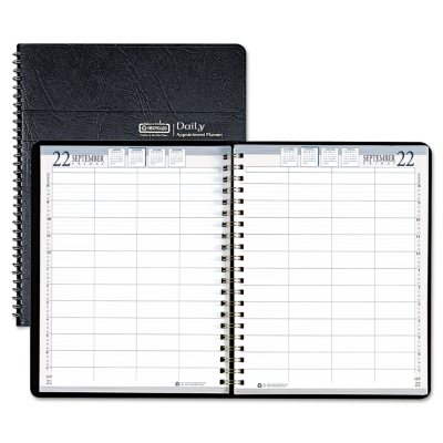 House of Doolittle - Four-Person Group Practice Daily Appointment Book, 8 x 11, Black -  2016