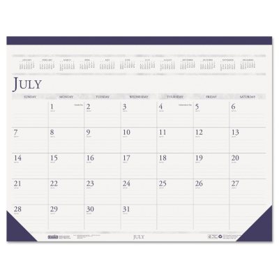 House of Doolittle - Compact Academic Desk Pad Calendar, 18-1/2 x 13 -  2015-2016