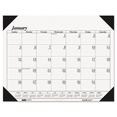 House of Doolittle - Workstation-Size One-Color Monthly Desk Pad Calendar, 18-1/2 x 13 -  2016