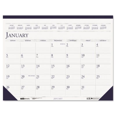 House of Doolittle 2016 Two-Color Monthly Desk Pad Calendar, 22