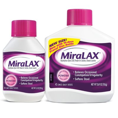 UPC 041100810908 product image for MIralax (45 Dose + 14 Dose Travel) | upcitemdb.com