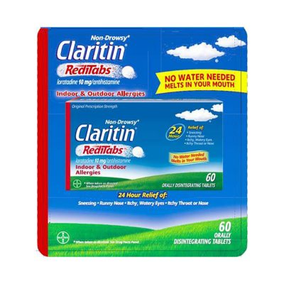 Claritin® 24 Hour Non-Drowsy Allergy Relief 10mg Reditabs® 60-ct.
