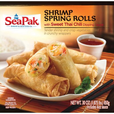 SeaPak Shrimp Spring Rolls with Dipping Sauce - 30 oz.