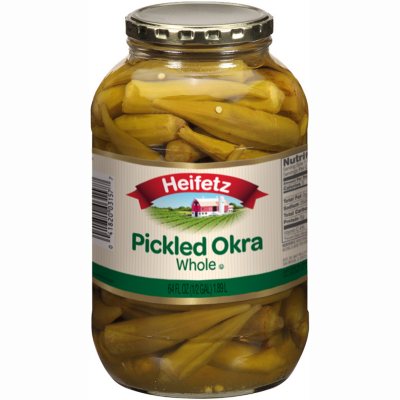 Heifetz Whole Pickled Okra - 64 oz.